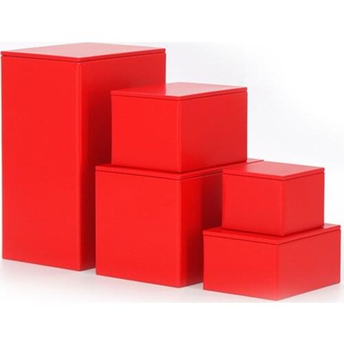 1pc New Square Tin Storage Boxes Small Metal Storage Box Silver Jewelry Keys Coins Metal Box Tin Wedding Candy Storage Tin Can