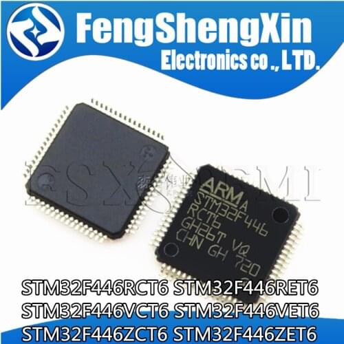 10pcs STM32F446RCT6 STM32F446RET6 STM32F446VCT6 STM32F446VET6 STM32F446ZCT6 STM32F446ZET6 QFP MCU