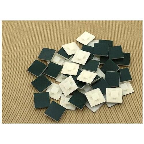 100pcs Self-adhesive tie mounts harness mounts sucker positioning cable tie HS-100 Free shipping