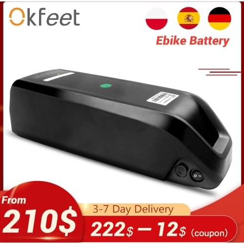 Okfeet eBike Electric Bike Hailong LG 48V 36V 13Ah 16Ah 19Ah 18650 Cells Rack Luggage Powerful Bicycle Lithium Battery for Motor