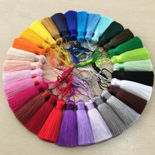 DIY 2pcs Silk tassel Ice silk pendant spike Fit DIY Handicrafts/clothes/earring tassels