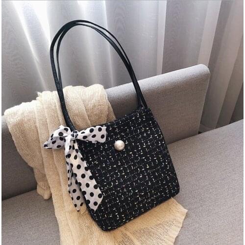 2019 Brand New Women Handbag Shoulder with Scarf Decor Lady Crossbody Bag Tote Messenger Satchel Purse