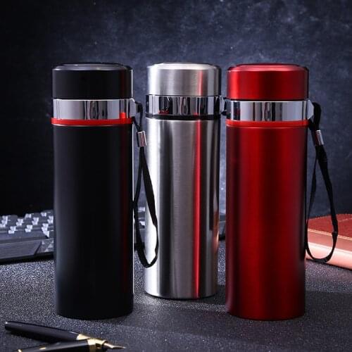 450ML Quality Stainless Steel Bottle Vacuum Bottle Thermo Coffee Termos Insulated Tumbler Travel With Portable Strings