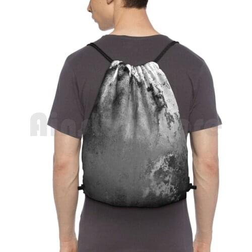 Abstract Xv Backpack Drawstring Bags Gym Bag Waterproof Dust Grunge Texture Abstract Old Torn Pattern Rustic Rough Style