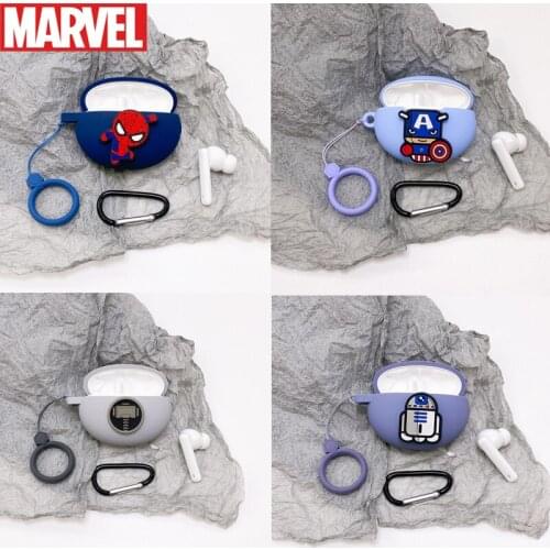 Marvel Earphone Cover for Huawei Freebuds 4i Case TWS Bluetooth Wireless Headphone Charging Box Headset Silicone Case Bag