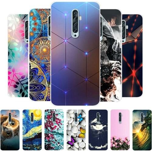 For Coque OPPO Reno 2Z Case Silicone Painting TPU Soft Back Cover Phone Case For OPPO Reno 2Z Reno2 Z F 10X Zoom Reno2Z Bumper