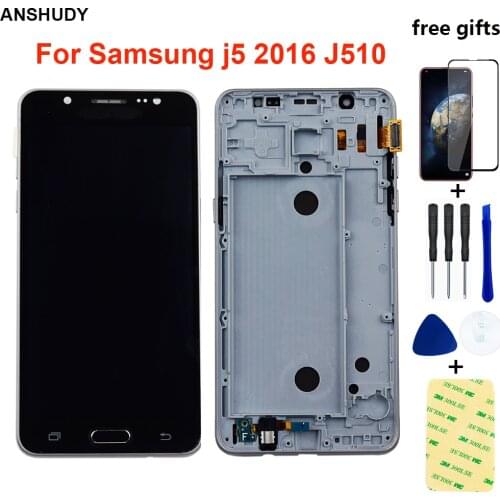 For Samsung Galaxy j5 2016 Display Touch Screen Digitizer Assembly For Samsung J510F LCD Display 510FN J510M J510Y J510G J510
