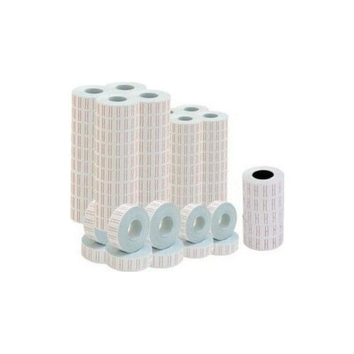 [ Fly Eagle ] 80 Rolls 40000Pcs White Red Line Tags Labels Refill MX-5500 Gun Price Sticker