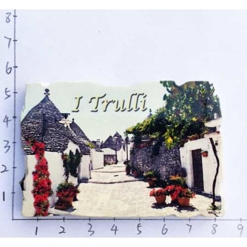 Italy Puglia Trulli 3D Fridge Magnets Travel Souvenirs Refrigerator Magnetic Sticker Home Decor