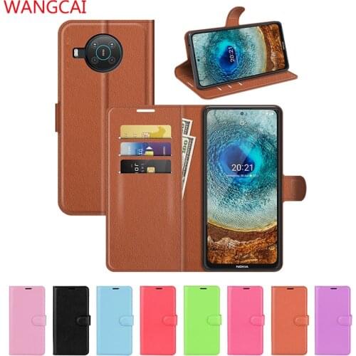 Leather Wallet Case For Nokia X10 X20 G20 1.4 C1 1 Plus 5.4 C3 2.4 3.4 8.3 5.3 C1 1.3 2.3 6.2 7.2 Flip Cover Stand Holder Case