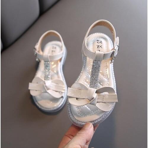 Summer Kids Sandals For Girls Princess Shoes Children Beach Little Girls Open Toe Flat Casual Sandals Fashion Party Sandals