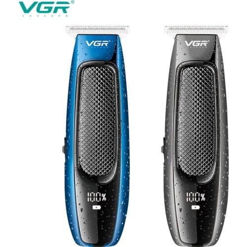 VGR 255 Hair Clipper Electric Professional USB Rechargeable Personal Care LED Waterproof Barber Trimmer Haircut Cutting Machine