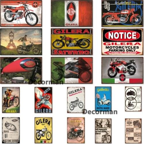 [ Mike86 ] Motor Italy Metal Tin Sign Retro Wall Posters Iron Painting Gift DECOR Pub LTA-1796 20*30 CM