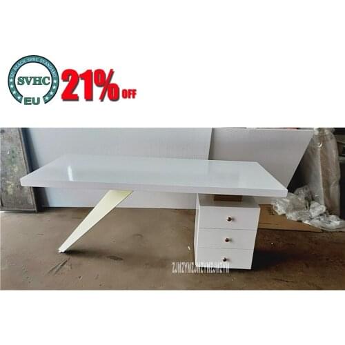 BGZ-140 Multifunctional Solid Wood Office Staff Pc Desk Household Single Computer Table Modern Simple Writing Desk With 3-Drawer