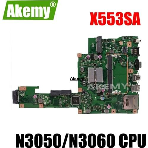 New ! Akemy X553SA Motherboard For Asus X553SA X553S X553SA F553S A553S Mainboard 100% test OK W/ N3050/N3060 CPU
