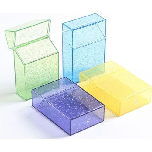 New color Transparent Cigarette Case Powder Cigarette Case flash unisex Personality Fashion Portable 20Support capacity