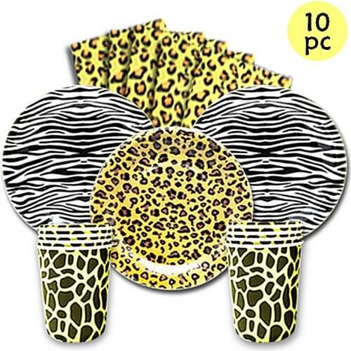 Woodland Animals Disposable Table Cloth Jungle Safari 1st Birthday Party Decor Balanopsis Lanceolata Hawaiian Party Baby Shower