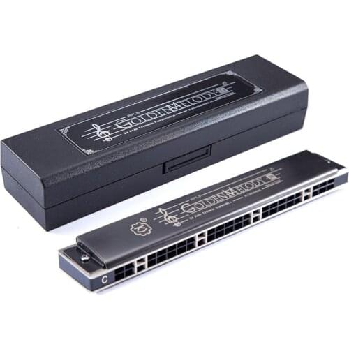 Professional Tremolo Harmonica 24 Holes KONGSHENG Mouth Organ Woodwind Instruments igh quality Musical Key of C/D/E/F/G/A/B