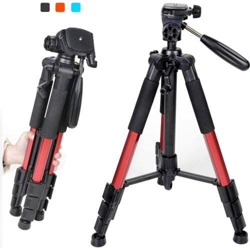 Q111 Professional Portable Travel Aluminum Camera Tripod&Pan Head for SLR DSLR Digital Camera Three color CD15