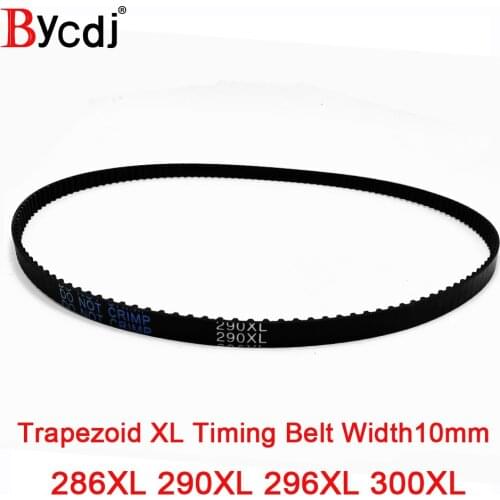 BycdjXL Timing Belt 286XL/290XL/296XL/300XL Rubber Timing Pulley Belt 10mmWidth Closed LoopToothed Transmisson Belt pitch 5.08mm