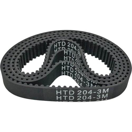 Rubber Timing Belt 67 Teeth 68 Tooth 69teeth Perimeter 201mm 204mm 207mm HTD201-3M HTD204-3M HTD207-3M Printer Belt Fittings