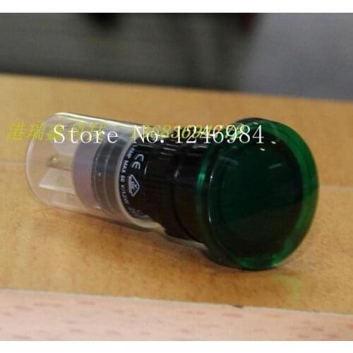 [SA]M16 with lock button switch DECA Taiwan Progressive Alliance Round Single green mushroom button P16LAR3-1AB--10pcs/lot