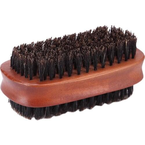 Men Hair Beard Mustache Grooming Brush Hard Double Sided Comb Salon Hair Styling Barber Hair Cutting Duster Cleaning Brush