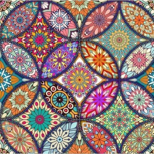 Siimoon Diamond Painting Mandala Full Square Geometric Pictures By Rhinestones Diamond MosaicAbstract Diamond Embroidery Beading