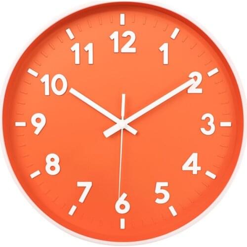 Modern Wall Clock,12 Inch 3D Number Non Ticking Silent Quartz Battery Operated Wall Clocks for Home Bedroom Kitchen Office