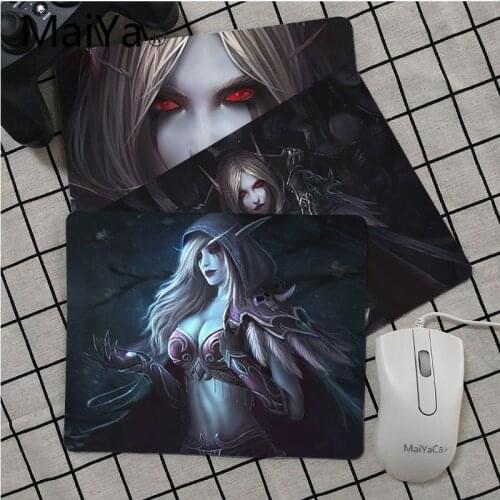 Maiya High Quality WOW World Of Warcraft Sylvanas Beautiful Anime Mouse Mat Top Selling Wholesale Gaming Pad mouse