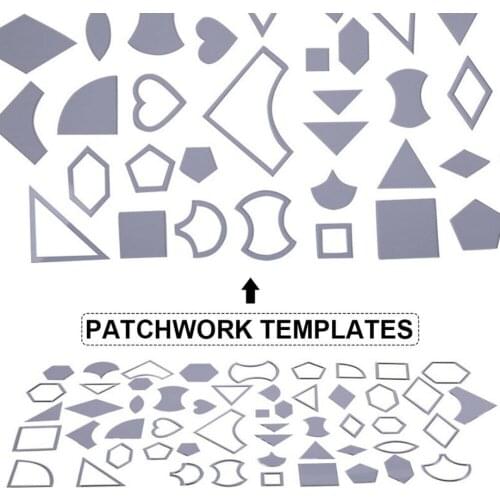 27pcs/Set Clear Patchwork Templates Transparent Quilting Templates Sewing Accessories DIY Tool Reusable Craft Supplies