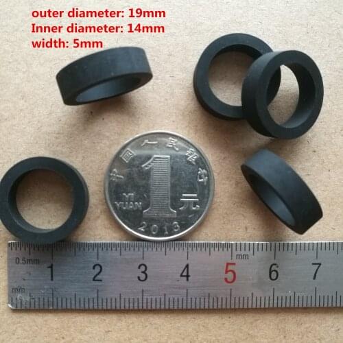 5pcs 19mmx14x5 Buffer rubber ring Shock absorption rubber pad Waterproof for cassette deck audio tape Stereo player