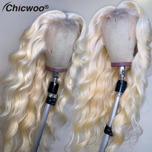 613 Blonde Transparent Body Wave Lace Front Human Hair Wig 1B 613 Colored Lace Front Wigs For Women Brazilian hair Closure Wig