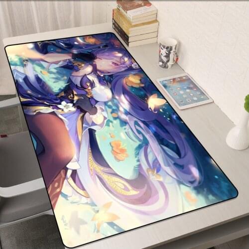 Genshin Impact Large Mouse Pad Decoration Game Player Computer Keyboard Table Mat XXL Custom Anime Mouse Pad Game Accessories