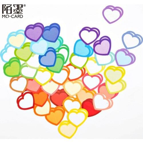 Candy loveheart stationery sticker scrapbooking kawaii DIY diary journal decorative adhesive paper seal supplies 45Pcs/box