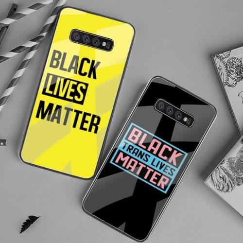 CUTEWANAN Black Lives Matter Phone Case Cover Tempered Glass For Samsung S20 Plus S7 S8 S9 S10 Plus Note 8 9 10 Plus