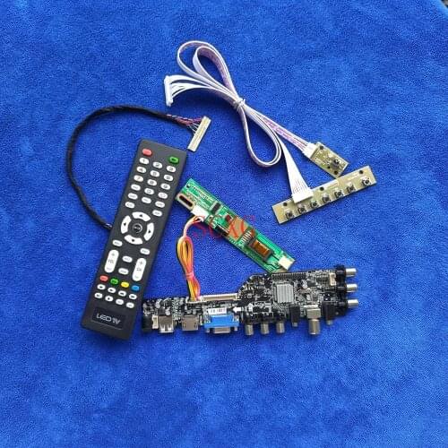 Digital DVB 1CCFL LCD Controller Board KIT 30 Pin LVDS AV VGA USB HDMI-compatible For HSD150PK11/HSD150PK12/HSD150PK14 1400*1050