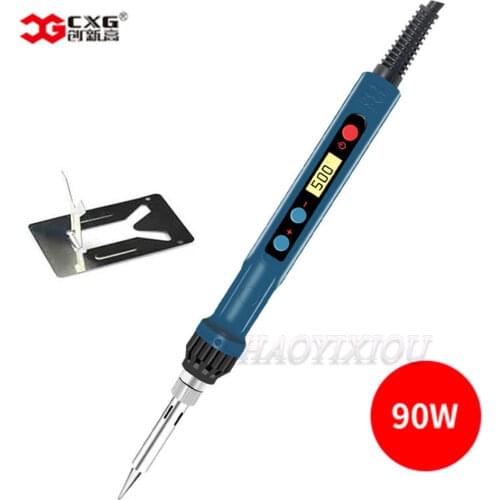CXG D90W electric soldering iron Soldering Stations LCD digital display Sleep function Welding tool Pluggable heating element