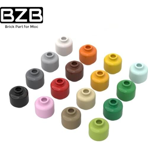 BZB MOC Assembly Parts Brick 3626 Minifig Head Ldd 3626 For Building Block Parts DIY Construction Kids Christmas Gifts Toys