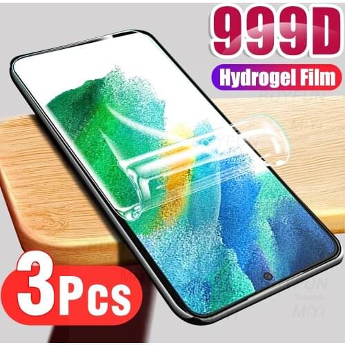 3PCS 999D Hydrogel Film for Samsung Galaxy S21FE S21 FE Screen Protector Not Glass S 21 Faith Fan Edition 5G 2021 Protector Film