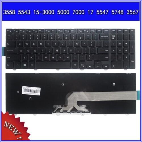Laptop Keyboard for DELL 3558 5543 15-3000 5000 7000 17 5547 5748 3567 Notebook Replace Keyboard
