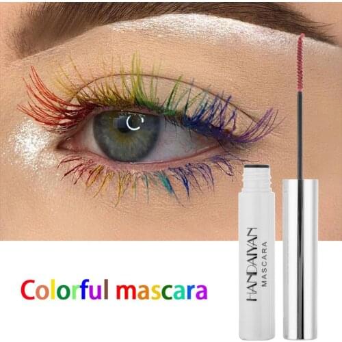 Cosmetics Colorful Mascara Thick Curled Volume Slender Lengthen Lashes No Dyeing Waterproof For Party Festival Eyelashes Makeup
