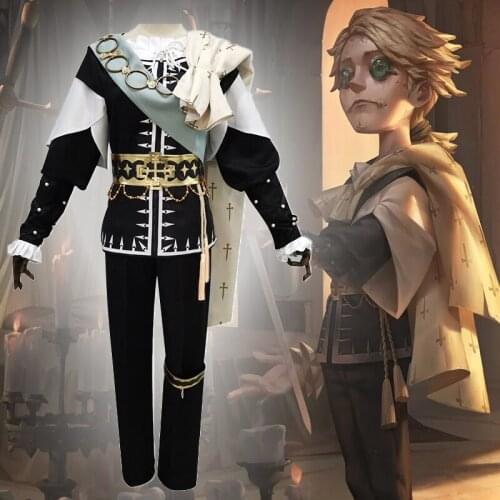 Game Identity V Cosplay Costumes Survivor Embalmer Aesop Carl Cosplay Costume Hamlet Skin Uniforms Clothes Suits formal Black