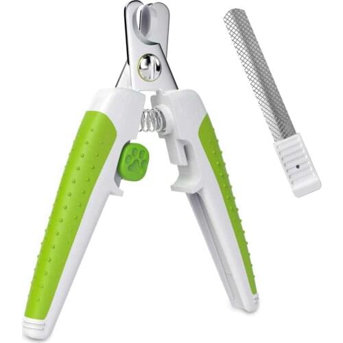 Pet Nail Clippers with File Cat Dog Beauty Scissors Stainless Steel Grooming Tool Trimmer