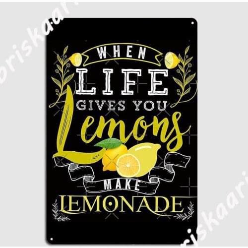 Lemonade Crew Metal Sign Club Home Kitchen Mural Painting Retro Tin sign Poster
