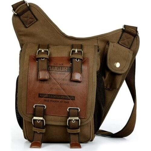 Hot Sales KAUKKO Brand Retro Vintage Canvas Bag Travel Men Messenger Bag Man Crossbody Bags Shoulder Bags For Men