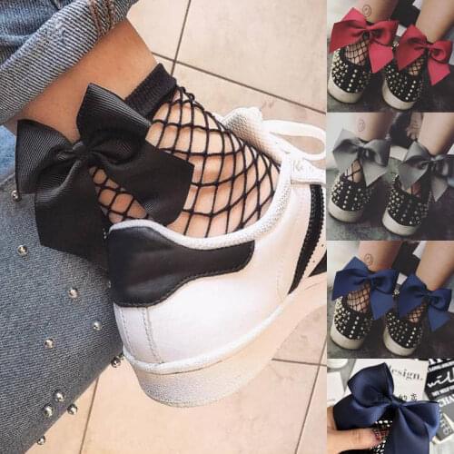 Fashion Women Ruffle Fishnet Ankle High Socks Mesh Lace Fish Net Short Socks