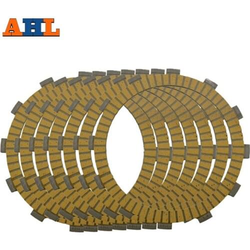 AHL Motorcycle Clutch Friction Plates Set For Kawasaki ZZR400 ZRX400 KLE 400 / 500 Lining #CP-0009 1989-2003