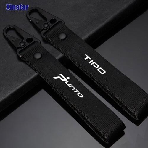 Lastest Design Nylon Car Key Ring Rope For Fiat Punto Tipo