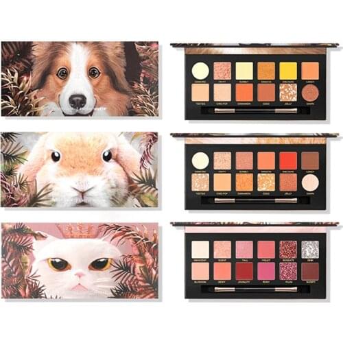 Kapmore Shimmer Eyeshadow Palette 12 Colors Matte Eyeshadow Makeup Eye Shadow with Brush Women Makeup Tool